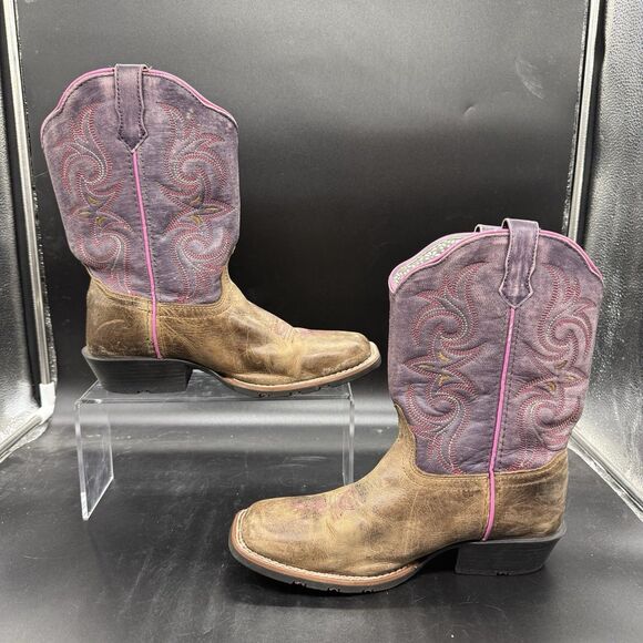 Dan Post Other - Dan Post Boots Majesty Cowboy Cowgirl Western Show Youth Girls Kids 4D Purple